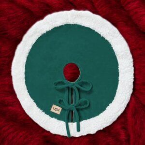 UGG Bliss Mini Tree Skirt Dark Green 22 Inch Round New